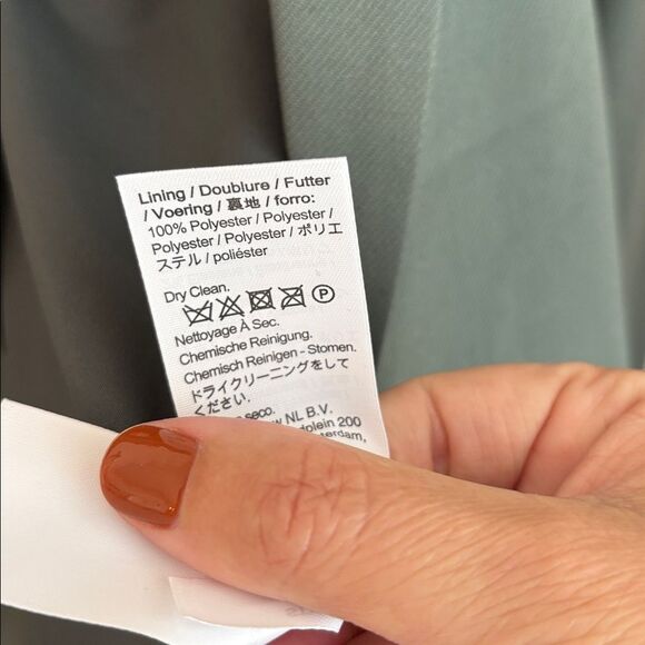 Madewell Oversized Menswear Blazer Olive Sage Women’s medium Button Accent NWT - Picture 12 of 16